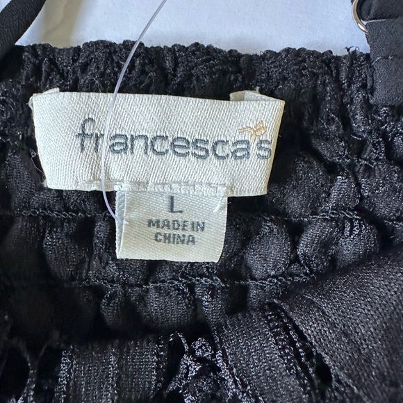 Francesca Collections Top  Black Lace‎ Bralette Sz Large - Picture 3 of 5